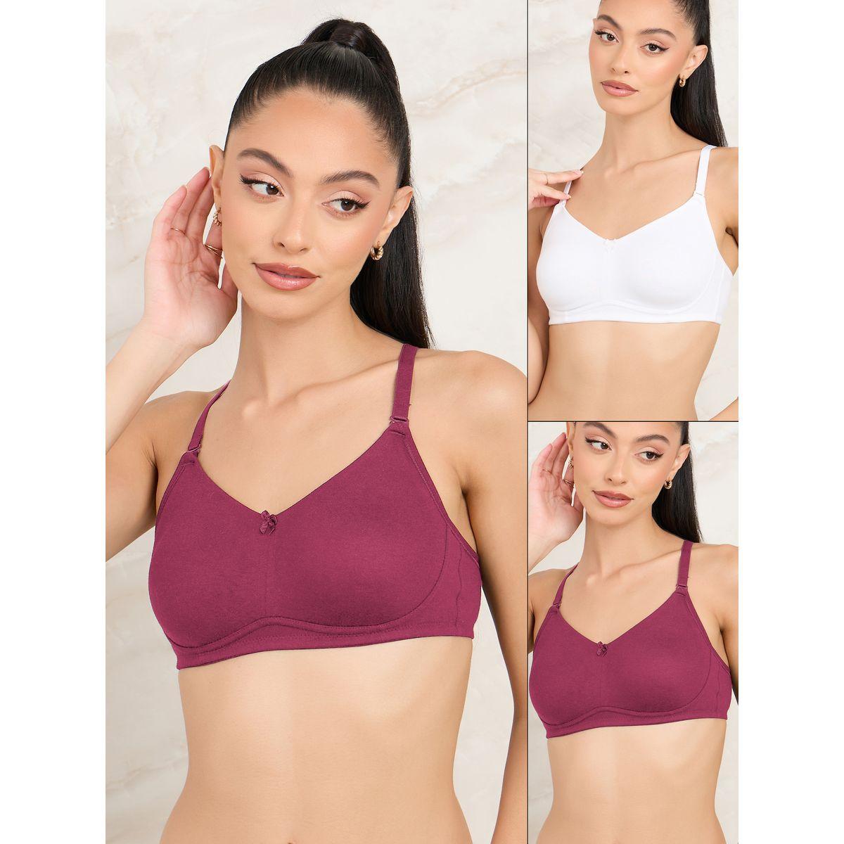 Styli Pack of 2- Non Wired Non Padded Cotton Full Cup Bra-women-clothing-lingerie-bras-image-1