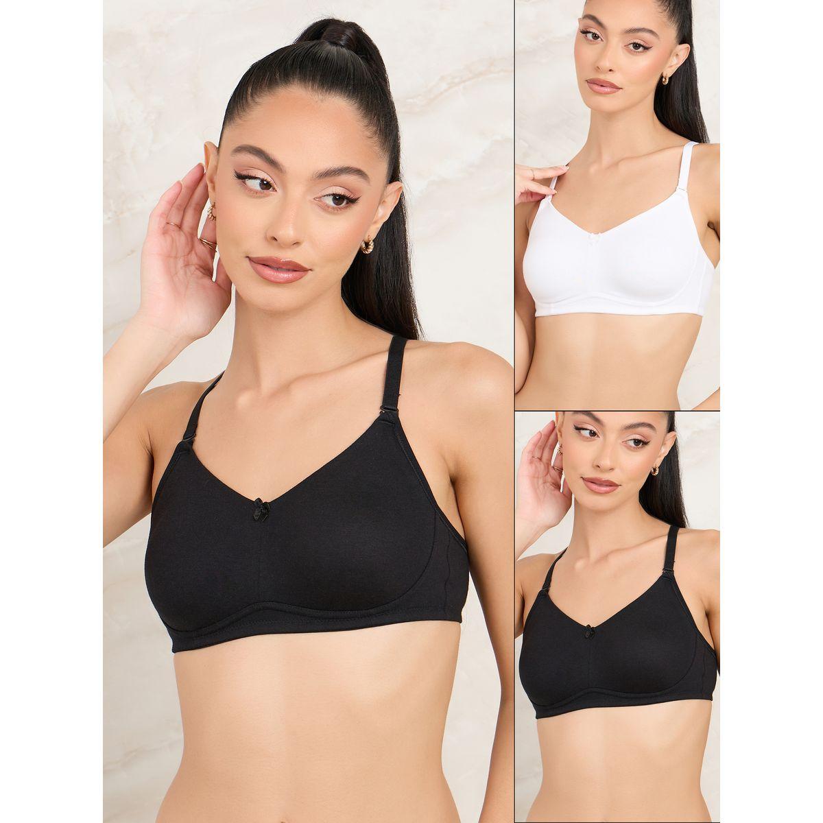 Styli Pack of 2- Non Wired Non Padded Cotton Full Cup Bra-women-clothing-lingerie-bras-image-1