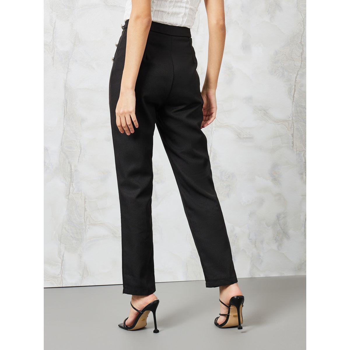 بنطال بقصة مستدقة وخصر عالي-women-clothing-bottoms-trousers-image-4