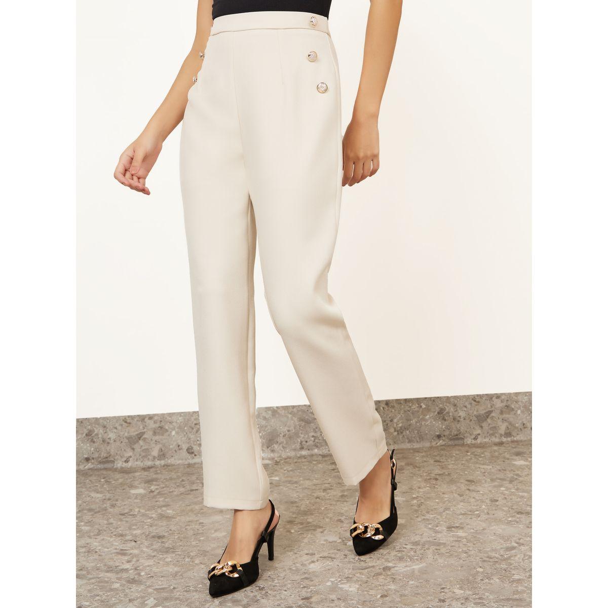 بنطال بقصة مستدقة مع أزرار-women-clothing-bottoms-trousers-image-2