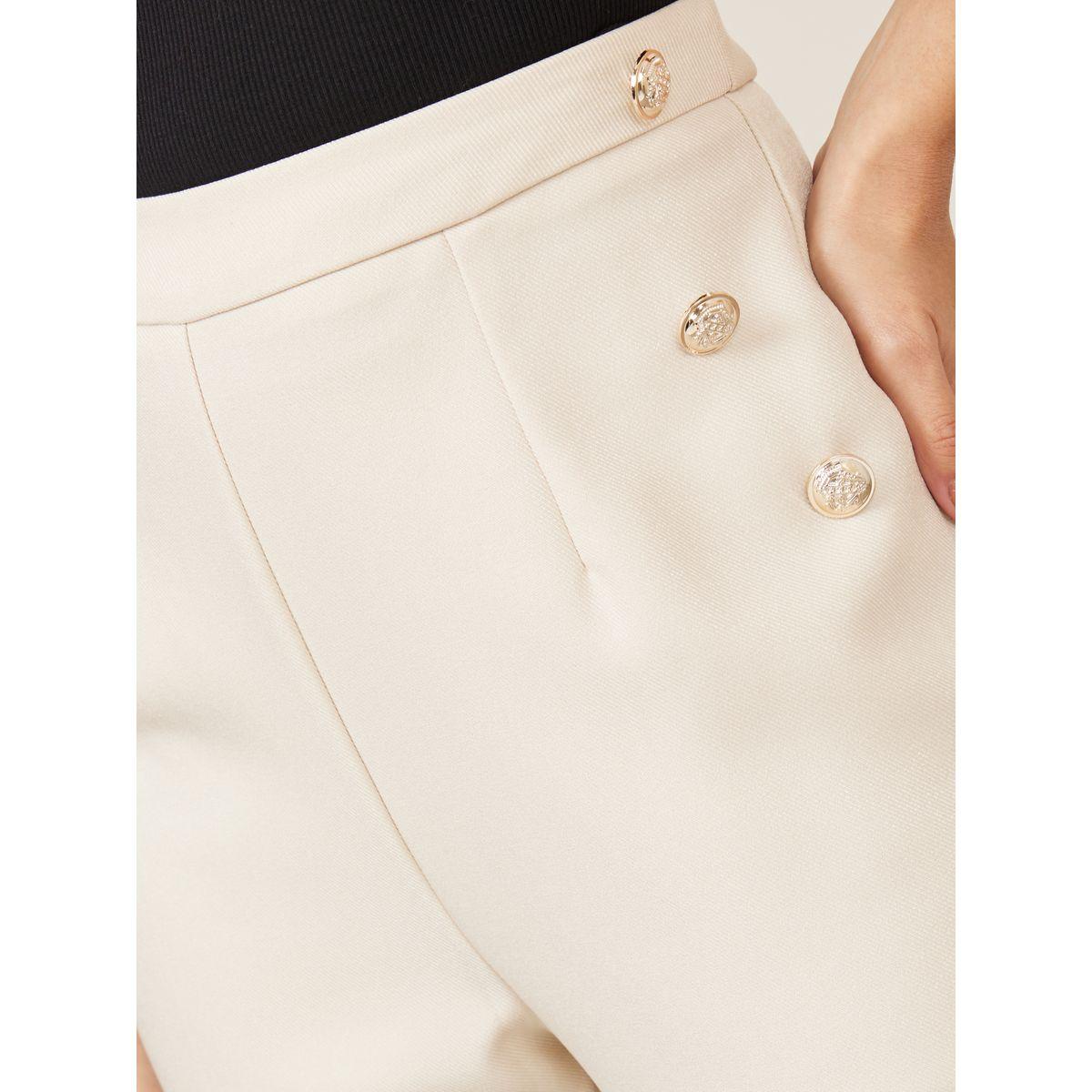 Styli High Rise Tapered Fit Trouser with Button Details-women-clothing-bottoms-trousers-image-3