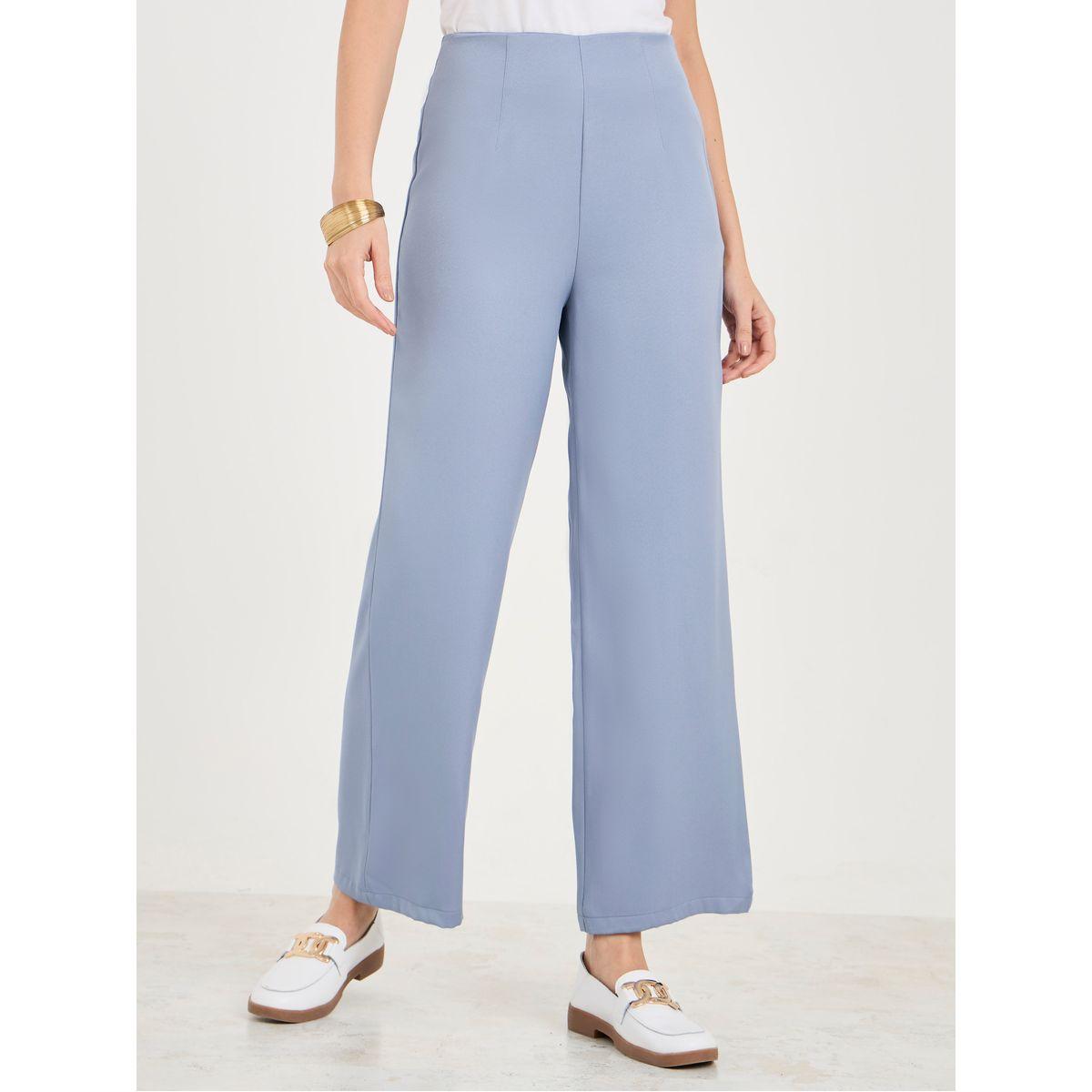 بنطال بطول الكاحل وأرجل مستقيمة-women-clothing-bottoms-trousers-image-1
