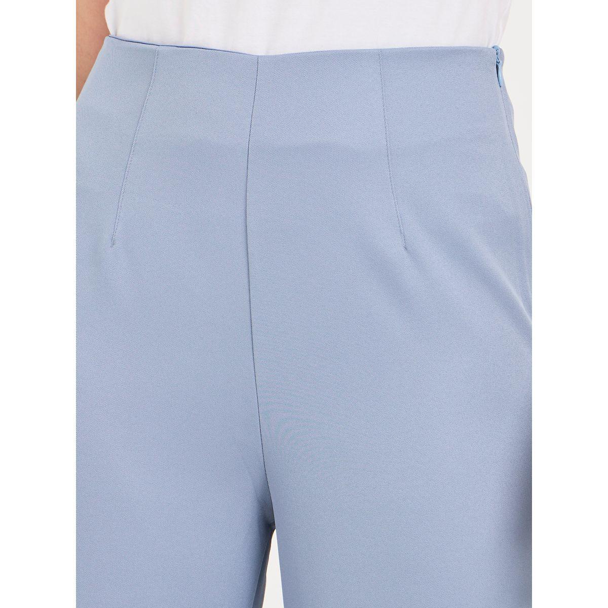 Styli Solid Ankle Length Straight Leg Trouser-women-clothing-bottoms-trousers-image-3