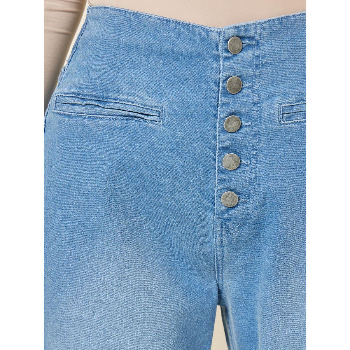 Styli Multi Button Placket Wide Leg High Rise Jeans-women-clothing-bottoms-jeans-image-3