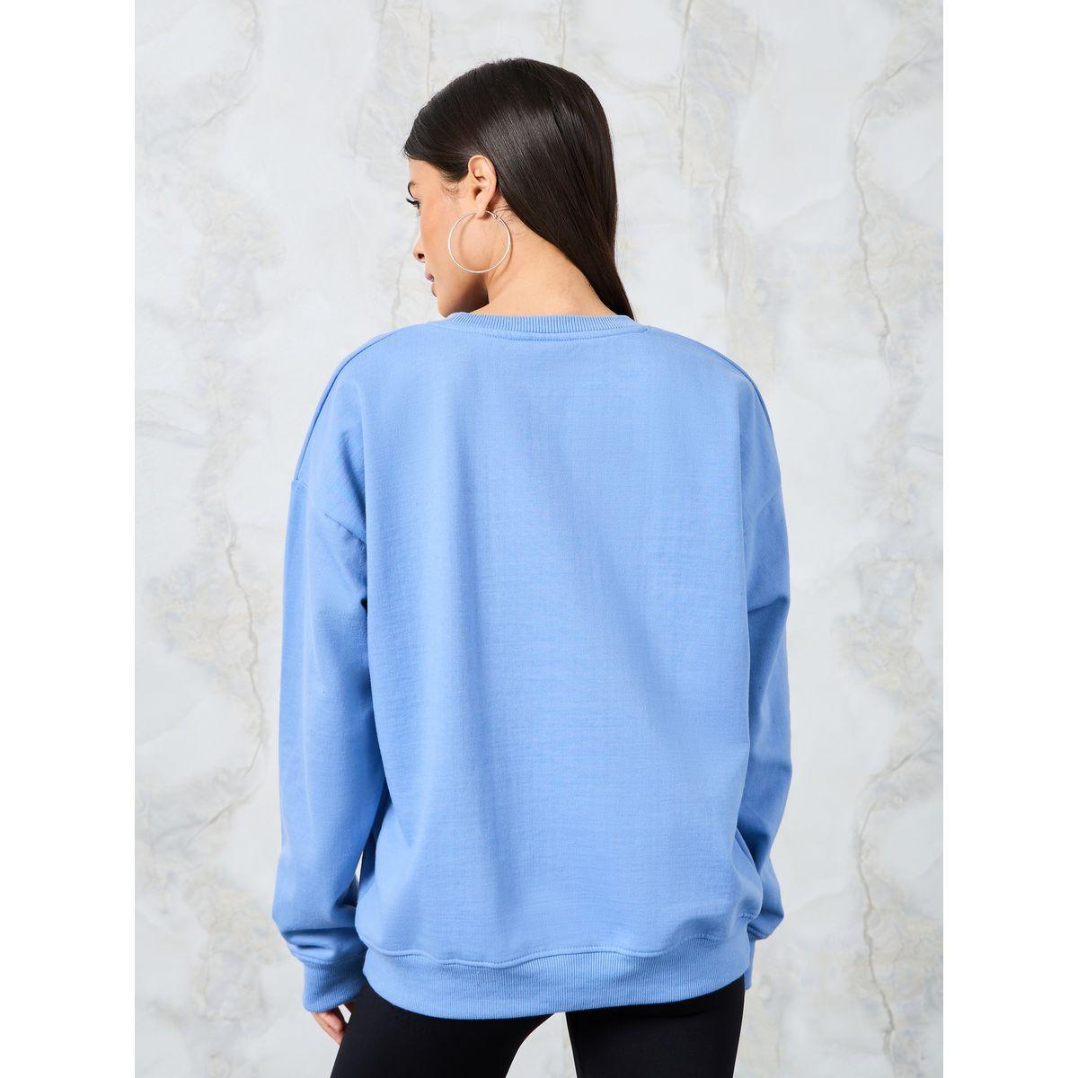 Styli Oversized Embroidered Slogan Cotton Sweatshirt-women-winterwear-hoodiesandsweatshirts-sweatshirts-image-4