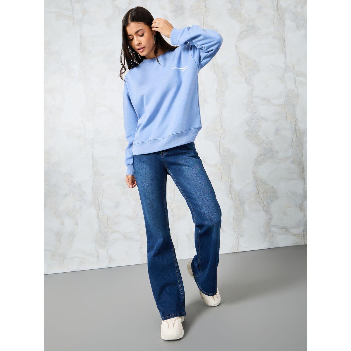 Styli Regular Fit Slogan Print Round Neck Sweatshirt-women-winterwear-hoodiesandsweatshirts-sweatshirts-image-2