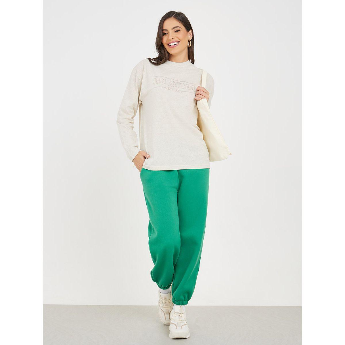 Styli Oversized Embroidered Slogan Longline T-Shirt-women-clothing-tshirts-image-2