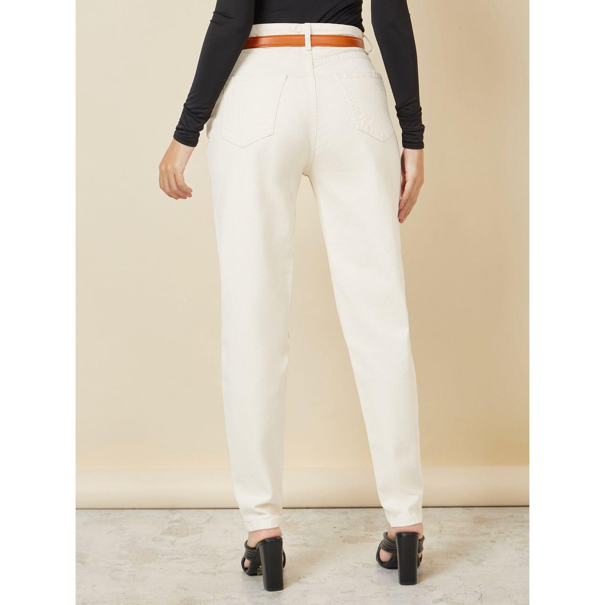 جينز سادة بأرجل واسعة وخصر عالي-women-clothing-bottoms-jeans-image-4