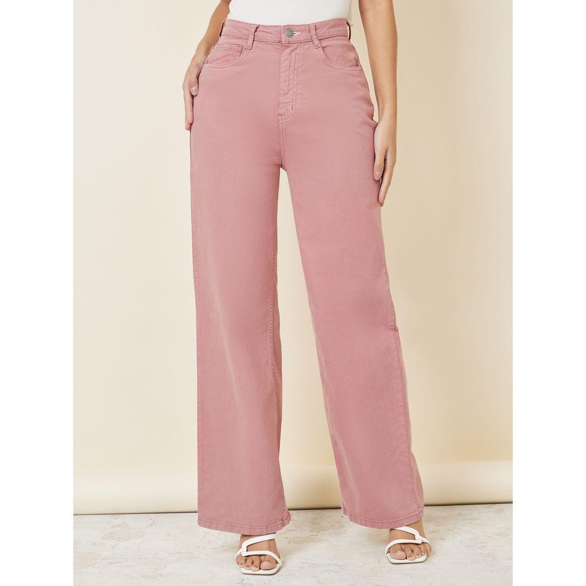 Styli Solid Wide Leg High Waist Jeans-women-clothing-bottoms-jeans-image-1