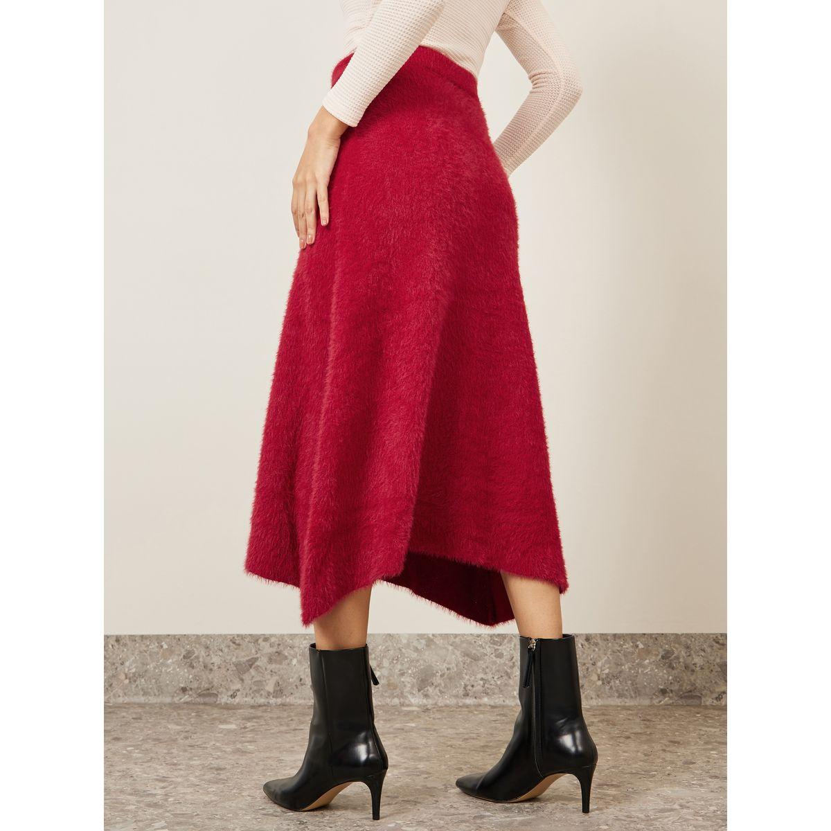 Styli Flat Knit Asymmetric Hem Midi Skirt-women-clothing-bottoms-skirts-image-4