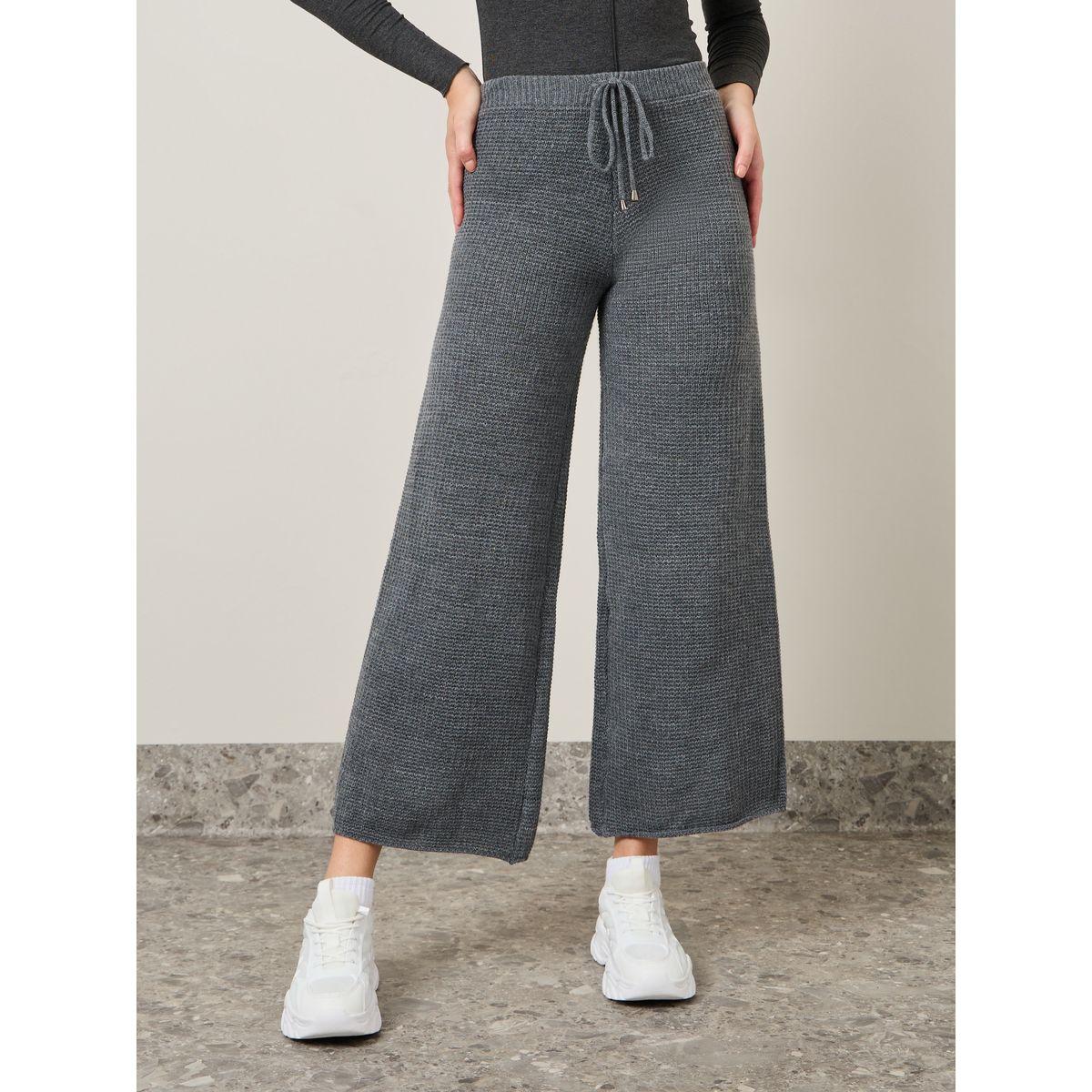بنطال محبوك بأرجل واسعة-women-clothing-bottoms-trousers-image-2