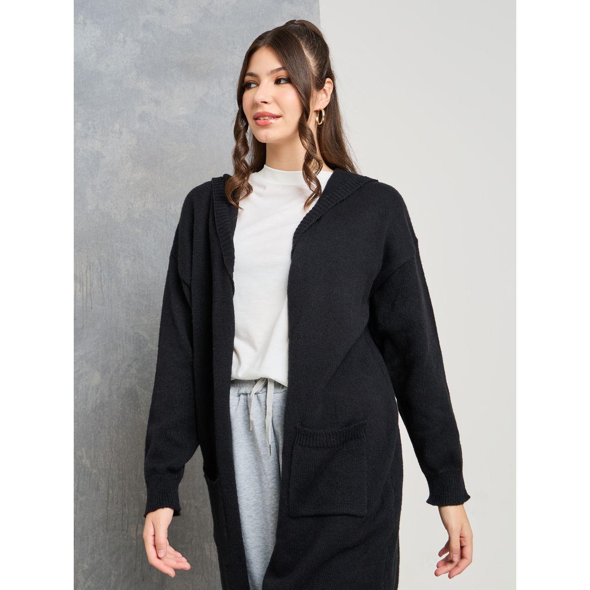 Styli Oversized Back Letter Print Longline Cardigan-women-clothing-cardigansandjumpers-jumpers-image-3