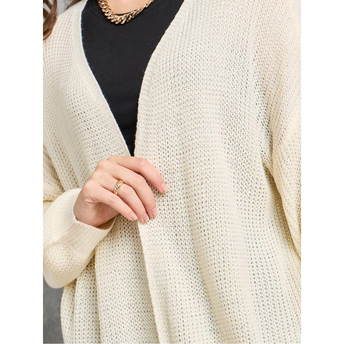 Styli Solid Knit Midi Length Cardigan-women-clothing-cardigansandjumpers-jumpers-image-3