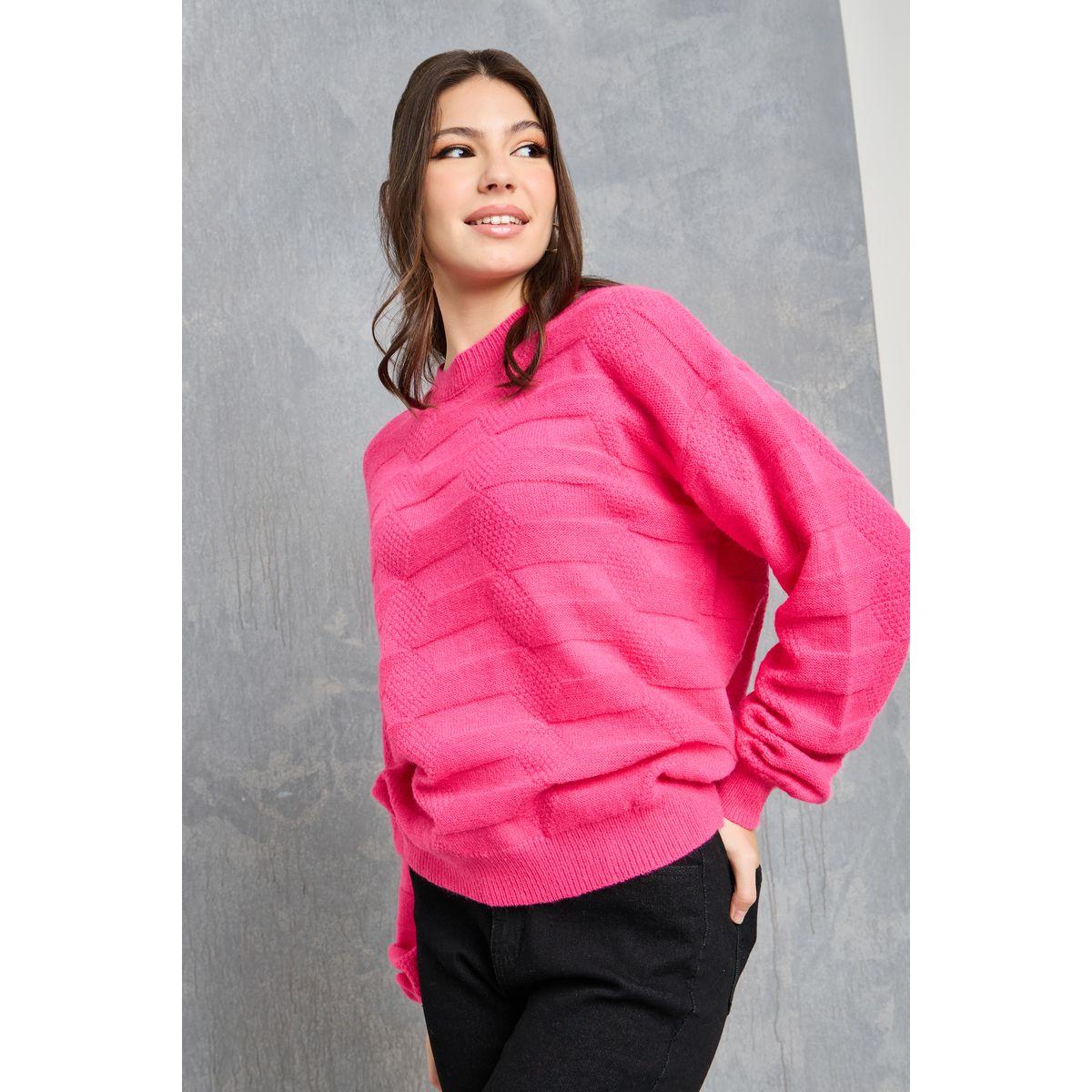 سويتر سادة بقصة بوكسي-women-winterwear-cardigansandjumpers-cardigans-image-4