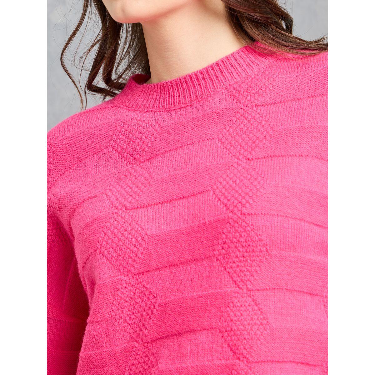 سويتر سادة بقصة بوكسي-women-winterwear-cardigansandjumpers-cardigans-image-2