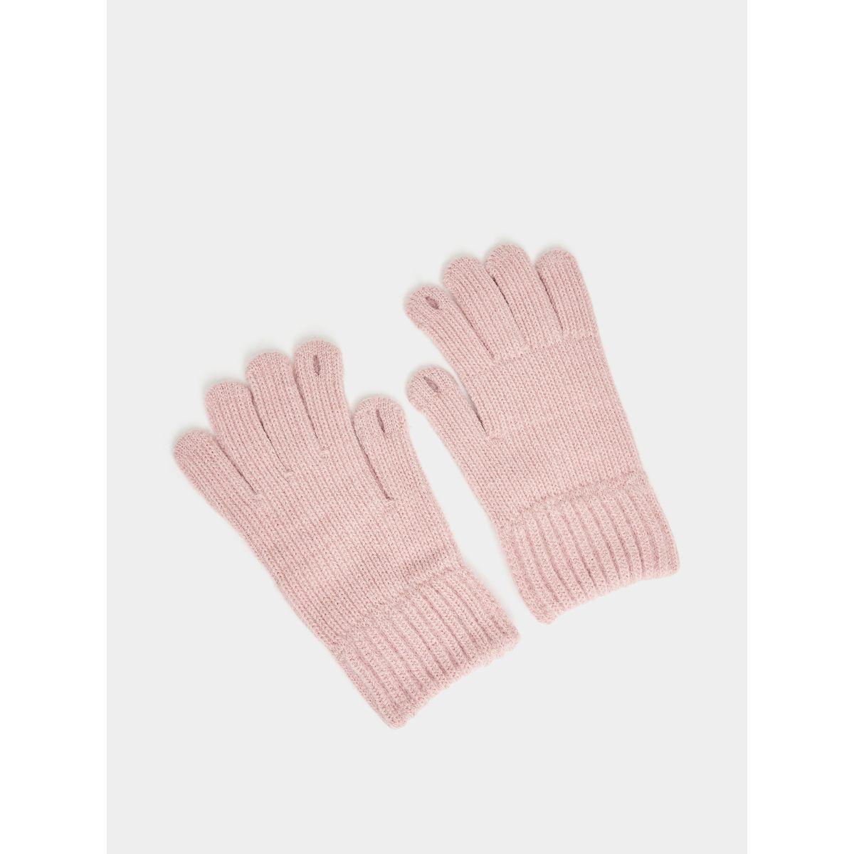 قفازات يد بتفاصيل محبوكة-women-winterwear-gloves-image-3
