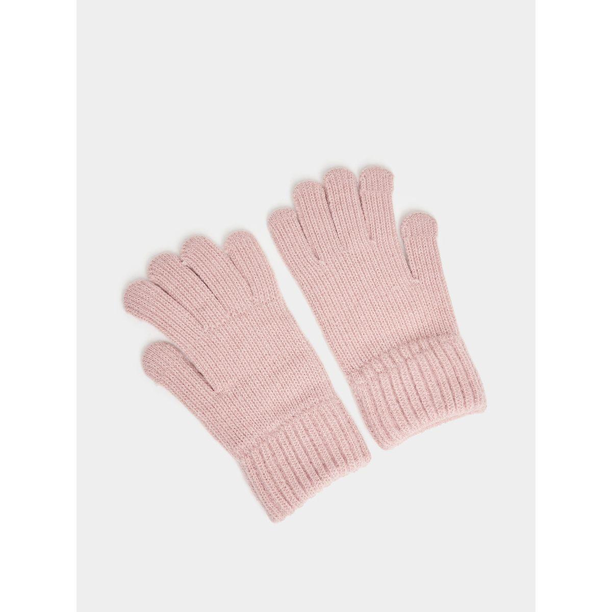 قفازات يد بتفاصيل محبوكة-women-winterwear-gloves-image-2