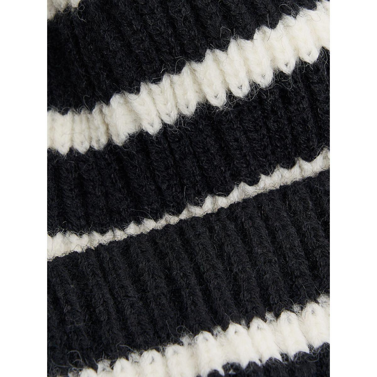 Styli Two Tone Striped Design Beanie-women-clothingaccessories-capsandhats-image-3