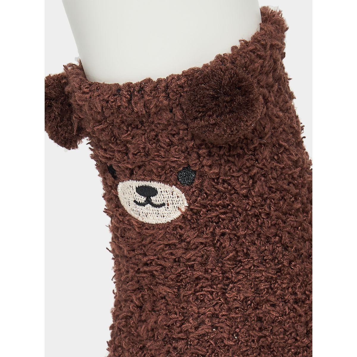 Styli Fluffy Bear Design Socks-women-socksandstockings-image-2