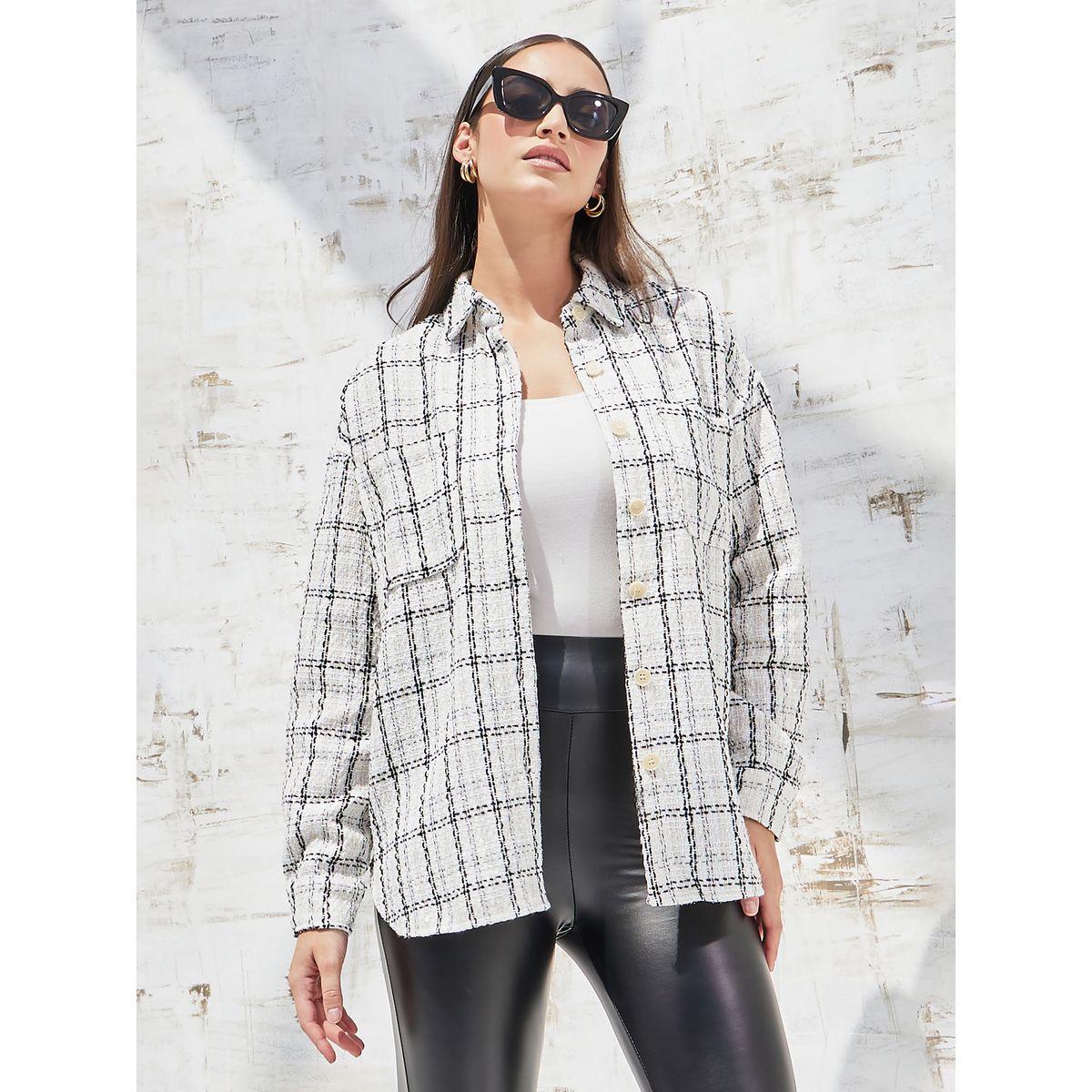شاكيت تويد واسع مع جيب-women-clothing-shirtsandblouses-shirts-image-3