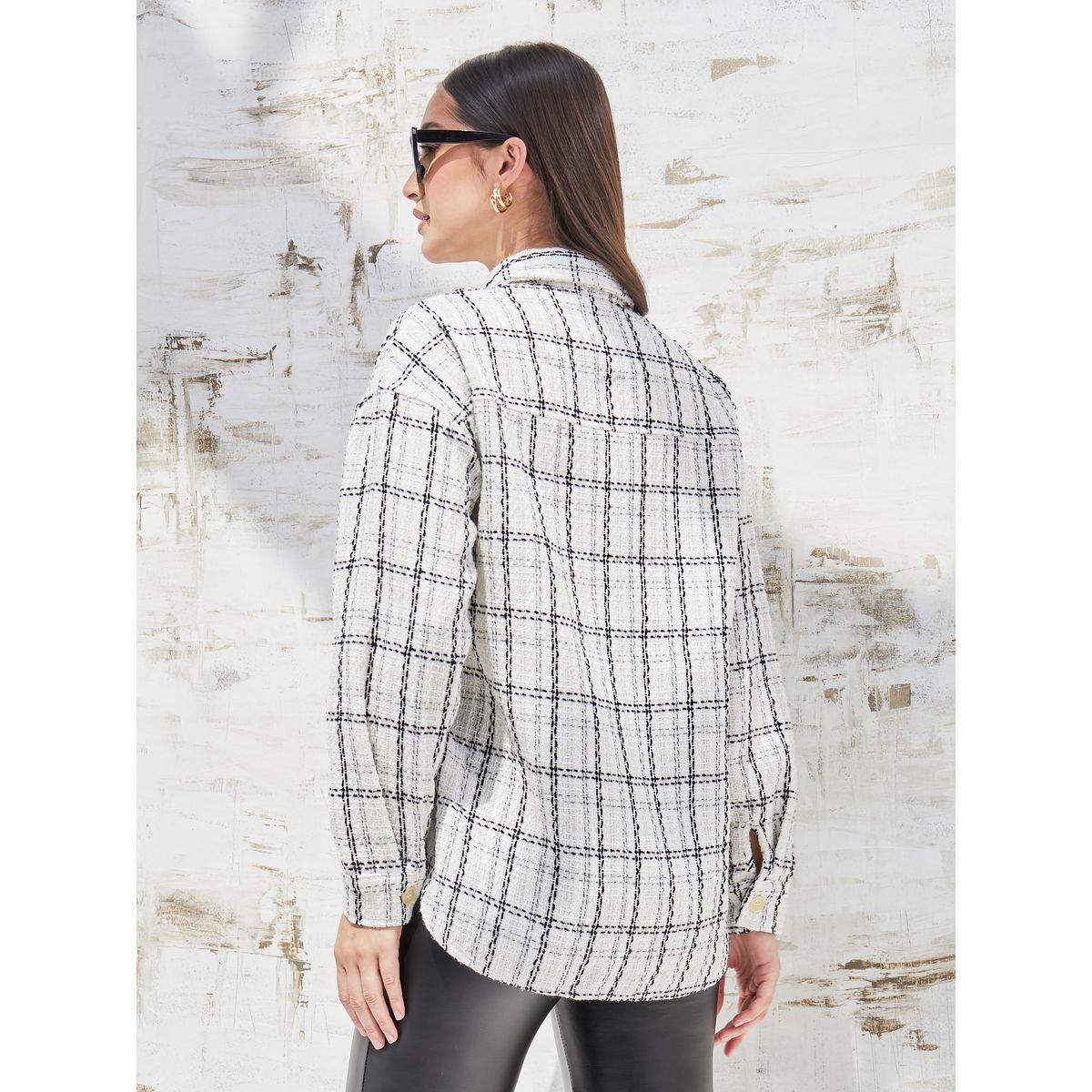 Styli Elevate Oversized Tweed Shacket with Patch Pocket-women-clothing-shirtsandblouses-shirts-image-5