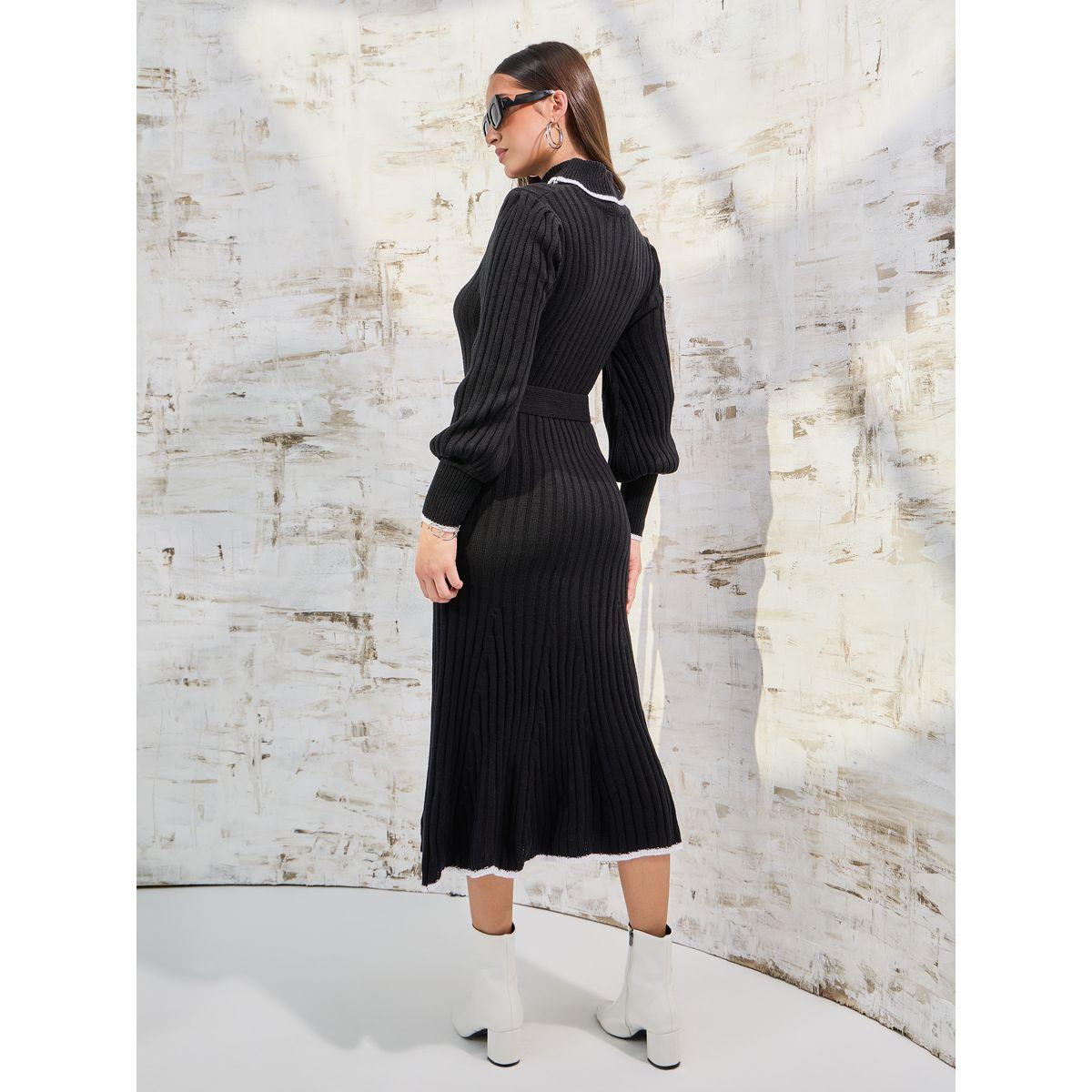 فستان ميدي محبوك مع حزام-women-clothing-dresses-image-4