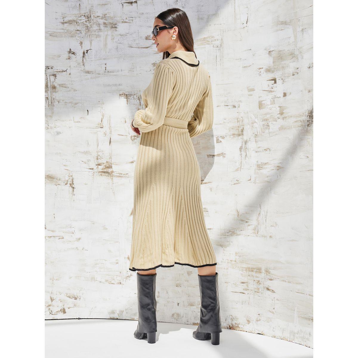 فستان ميدي محبوك مع حزام-women-clothing-dresses-image-5