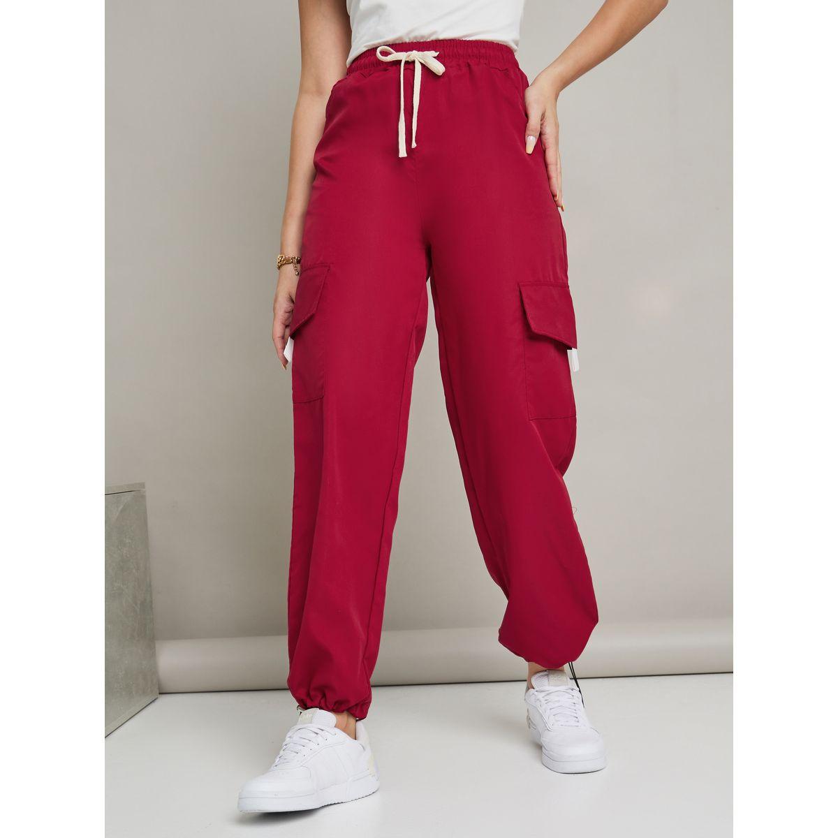 Styli Drawcord Waistband Cargo Pants-women-clothing-bottoms-trousers-image-2