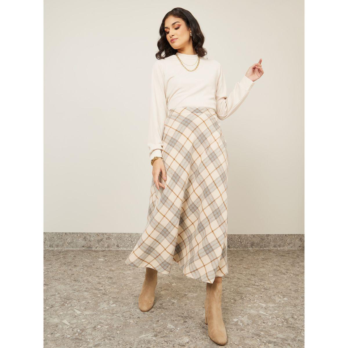 تنورة ميدي بخصر عالي-women-clothing-bottoms-skirts-image-1
