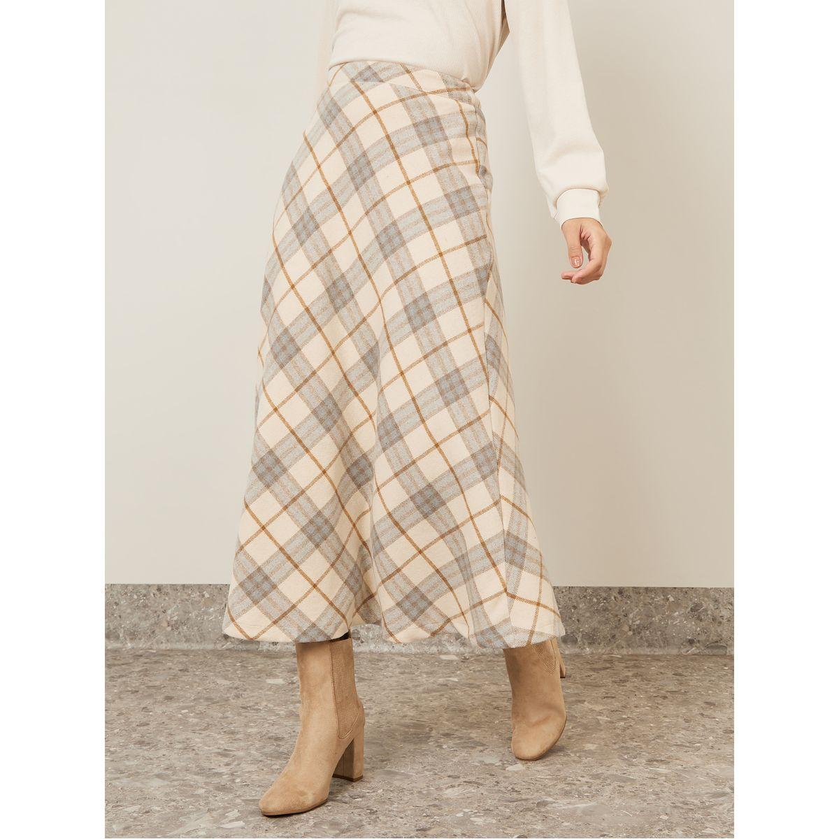 تنورة ميدي بخصر عالي-women-clothing-bottoms-skirts-image-2