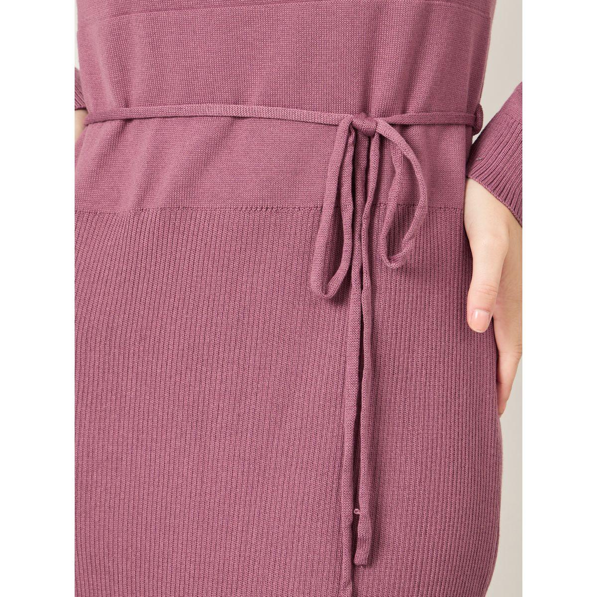 Styli Turtle Neck Ribbed Sweater Maxi Dress-women-clothing-dresses-image-3