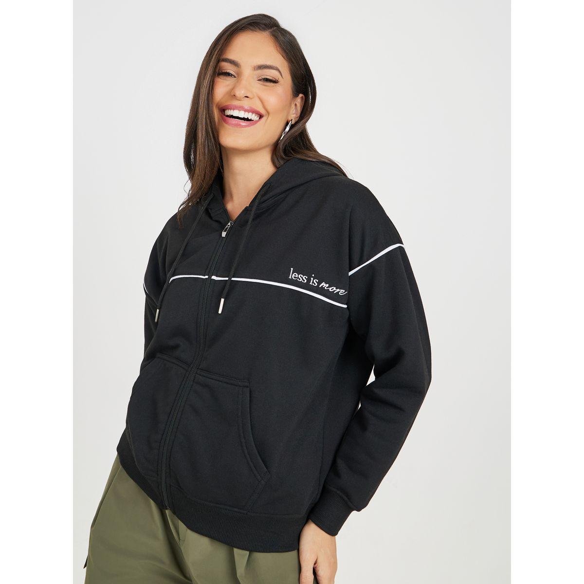 Styli Oversized Embroidered Slogan Full Zip Hoodie-women-winterwear-hoodiesandsweatshirts-hoodies-image-1