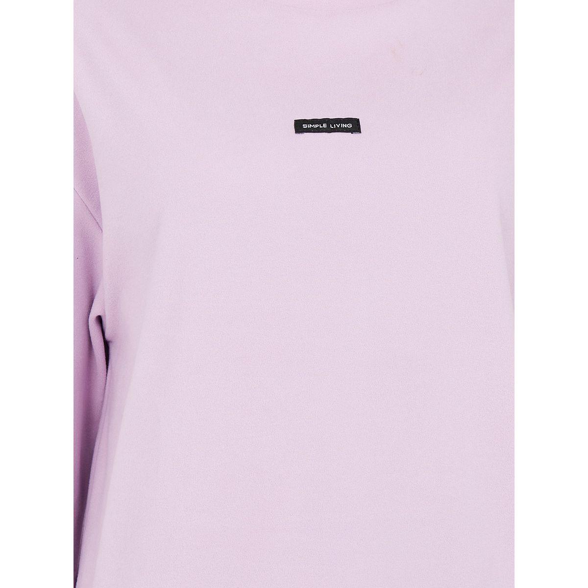 Styli Oversized Patch Detail High Neck Longline T-Shirt with 3/4 Sleeves-women-clothing-tshirts-image-5