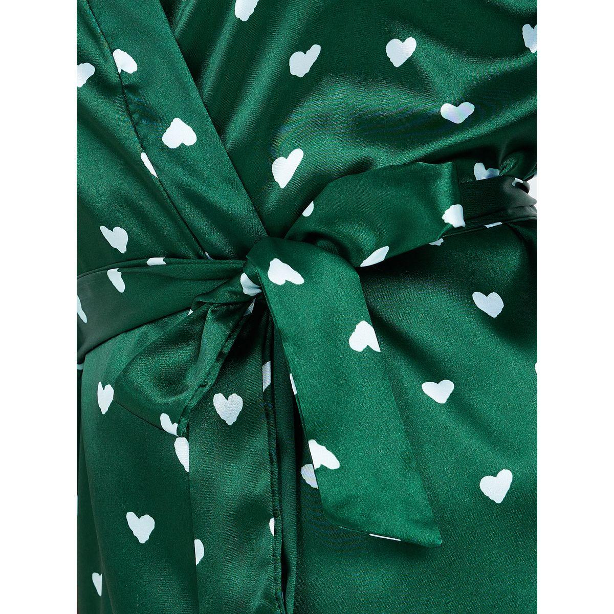 Styli Pack of 3 - Satin Heart Printed Robe, Cami & Shorts-women-clothing-lingerie-lingeriesets-image-4