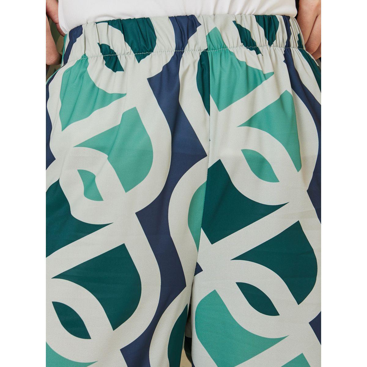 Styli All Over Print Straight Leg Pants With Elasticated Waistband-women-clothing-bottoms-trousers-image-4