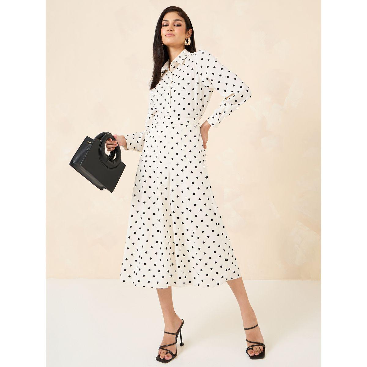 Styli Polka Dot Print Regular Fit Shirt-women-clothing-shirtsandblouses-shirts-image-1