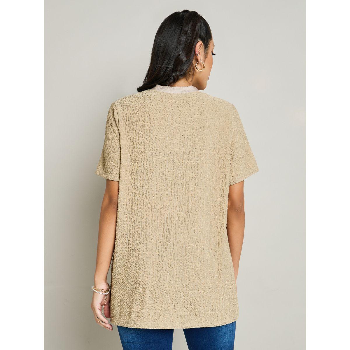 Styli Oversized Textured T-Shirt-women-clothing-tshirts-image-5