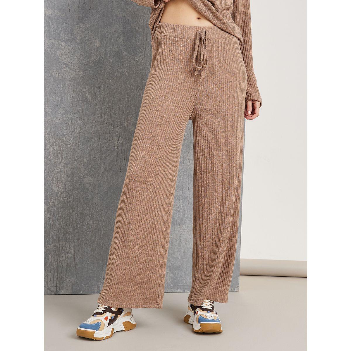 Styli Ribbed Hooded Top & Pants Co-Ords-women-clothing-coordsets-image-4