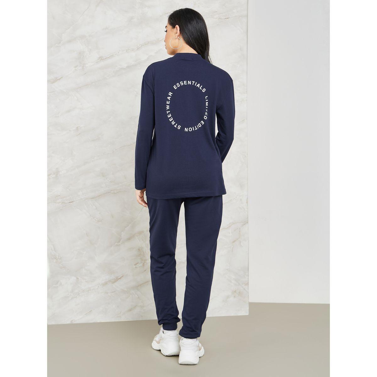 Styli Elevate Front and Back Print Regular Fit T-shirt and Jogger Co-Ords-women-clothing-coordsets-image-5