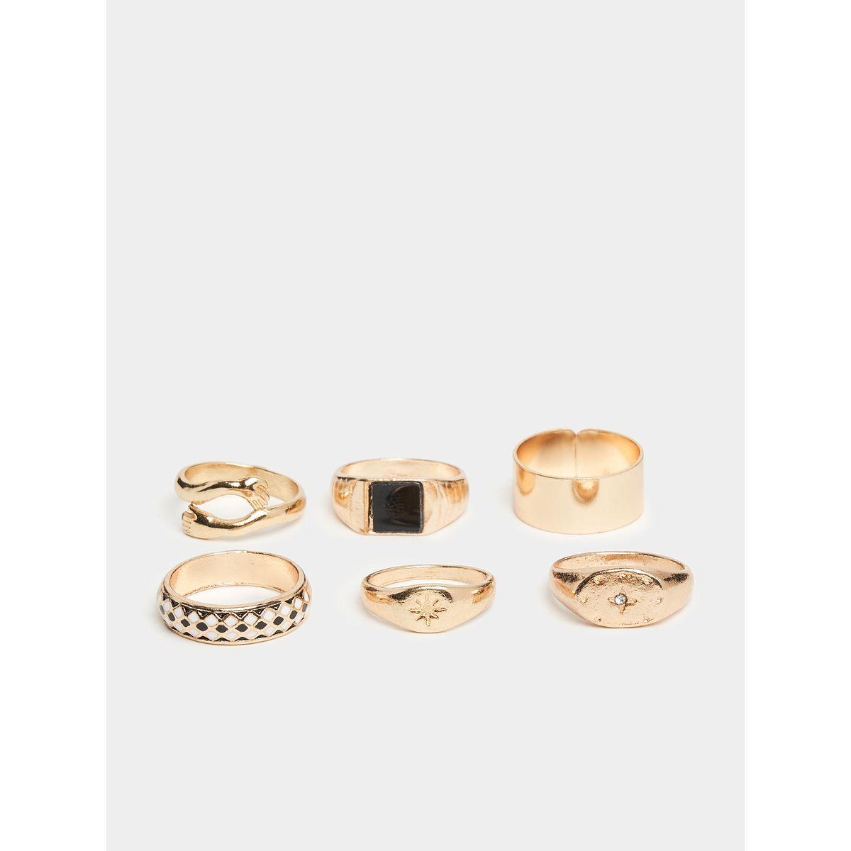 مجموعة من 6 خواتم متنوعة-women-watchesandjewellery-jewellery-rings-image-1