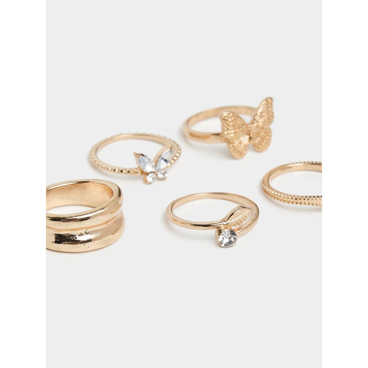 Styli Set Of 4 - Butterfly Detail Rings-women-watchesandjewellery-jewellery-rings-image-2