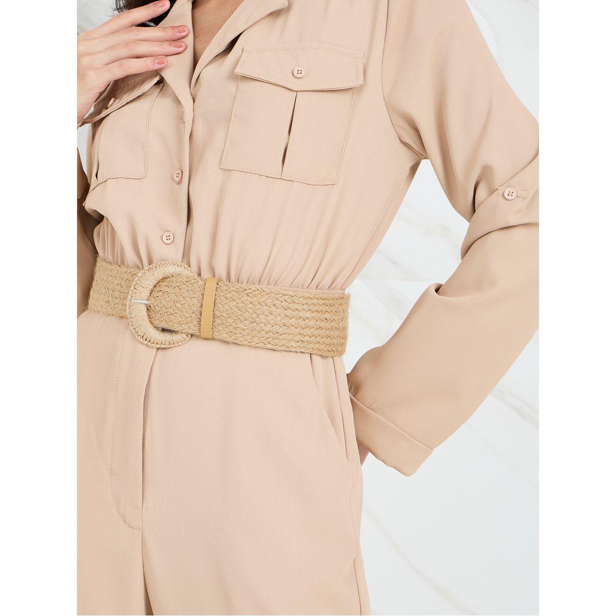 جمبسوت بأرجل مستقيمة مع حزام-women-clothing-jumpsuits-image-3