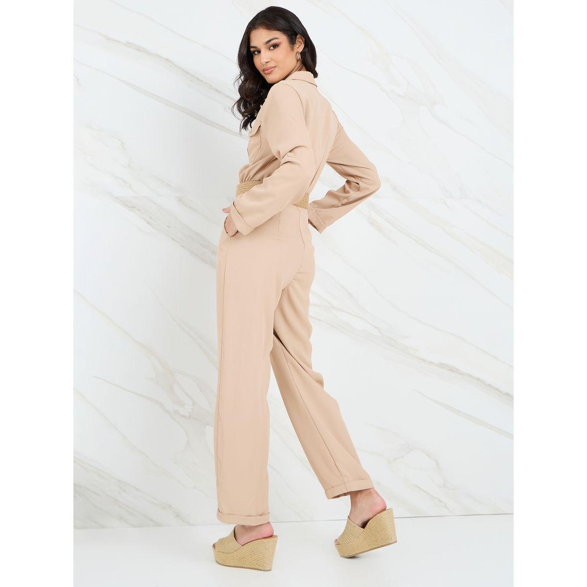 جمبسوت بأرجل مستقيمة مع حزام-women-clothing-jumpsuits-image-5