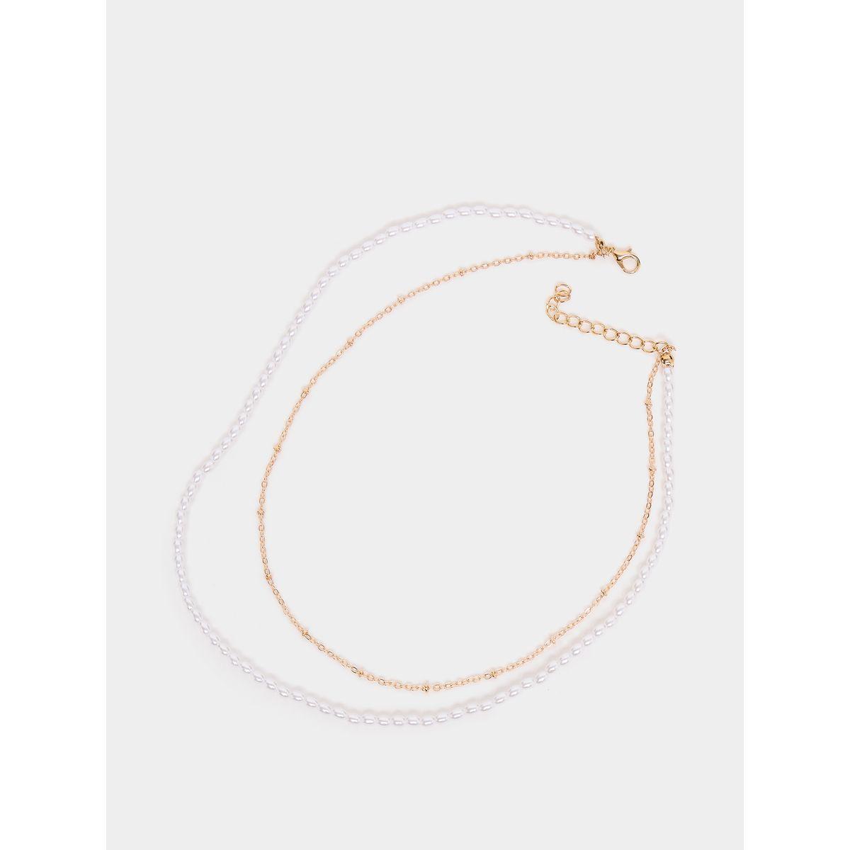Styli Faux Pearl and Chain Layered Necklace-women-watchesandjewellery-jewellery-necklacesandpendants-image-3