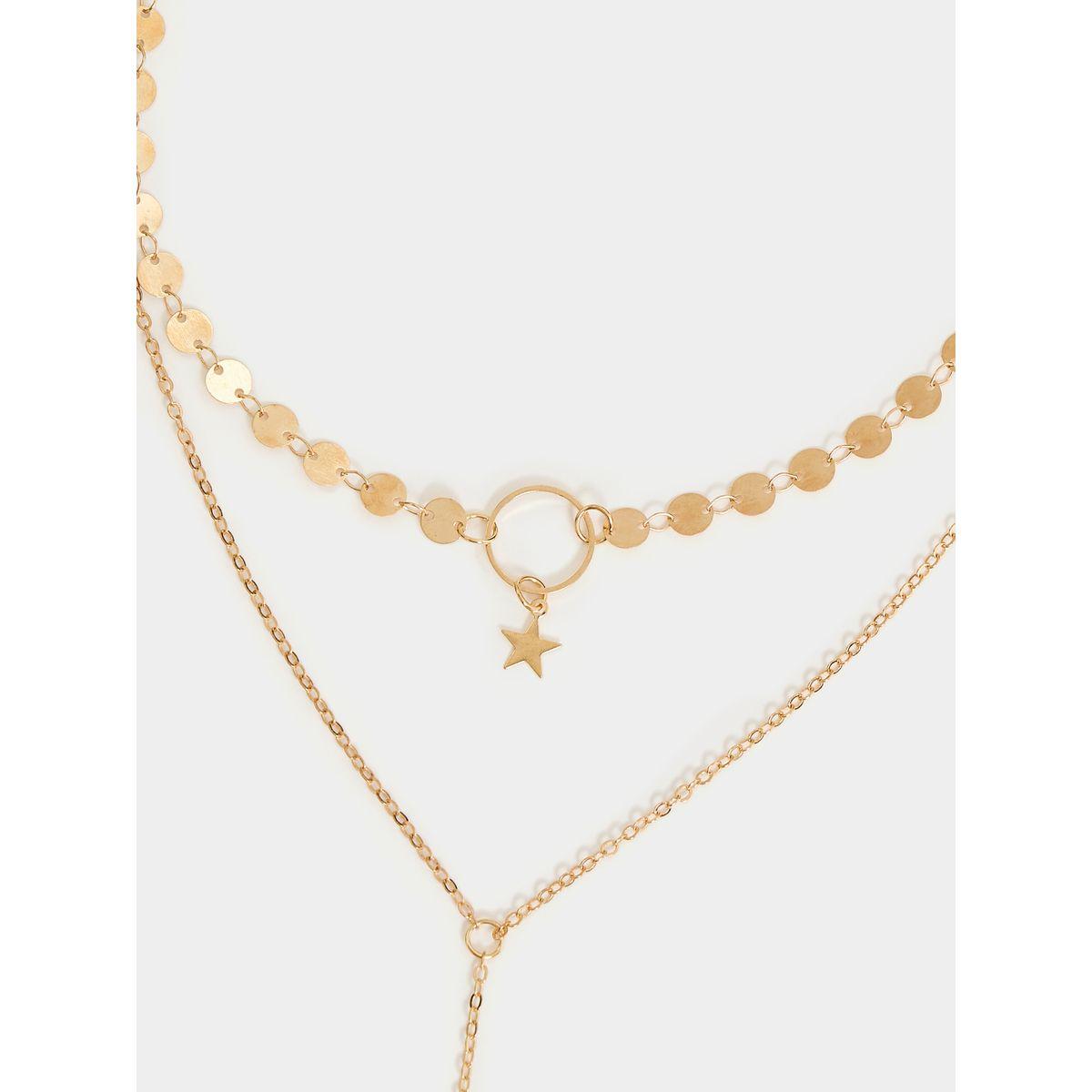 Styli Star Drop Layered Necklace-women-watchesandjewellery-jewellery-necklacesandpendants-image-5