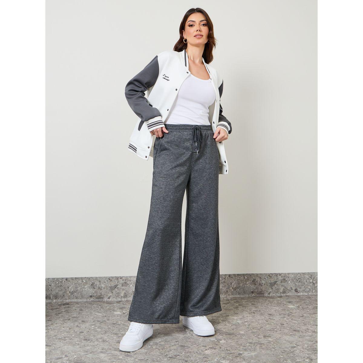 جوغر سادة بياقة عالية-women-clothing-bottoms-joggers-image-1