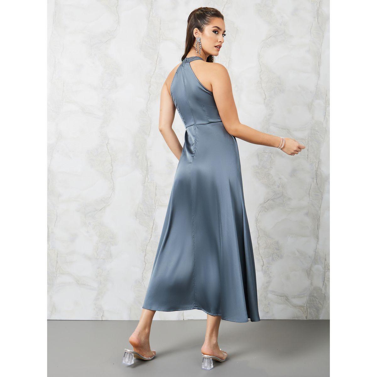 Styli Halter Neck Satin A-Line Maxi Dress-women-clothing-dresses-image-4