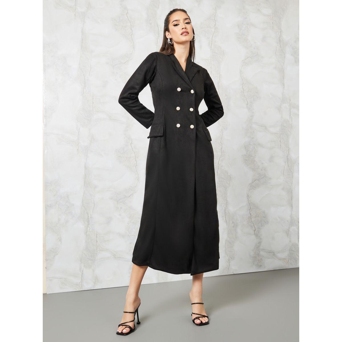 فستان ميدي مزين بأزرار-women-clothing-dresses-image-1