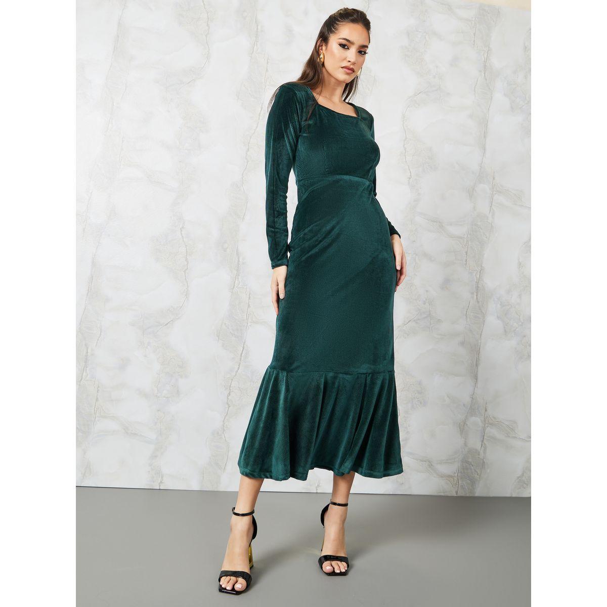 فستان طويل بياقة واسعة-women-clothing-dresses-image-2