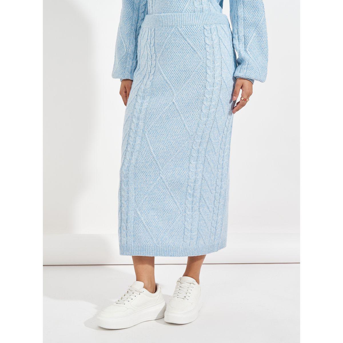 Styli Oversized Cable Knit Sweater & Midi Skirt Co-Ords-women-clothing-coordsets-image-6
